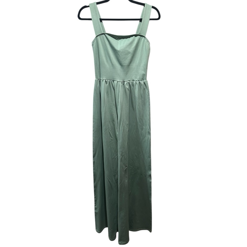 OQQ Mint Green Wide Leg Jumpsuit NWOT Size L - Picture 4 of 7